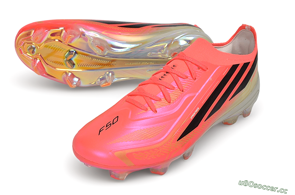 Adidas F50 Hyperfast Elite FG Firm Ground Low-Tops Football Boots - Pink/Solar Pink/Lucid Lemon 3