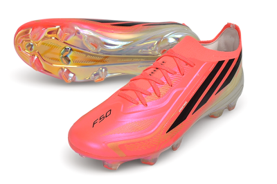 Adidas F50 Hyperfast Elite FG Firm Ground Low-Tops Football Boots - Pink/Solar Pink/Lucid Lemon