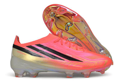 Adidas F50 Hyperfast Elite FG Firm Ground Low-Tops Football Boots - Pink/Solar Pink/Lucid Lemon
