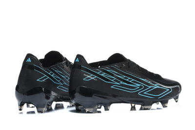 Unisex Adidas F50 Hyperfast Elite FG Firm Ground Low-Tops Football Boots - Black/Core Black/Electric Blue