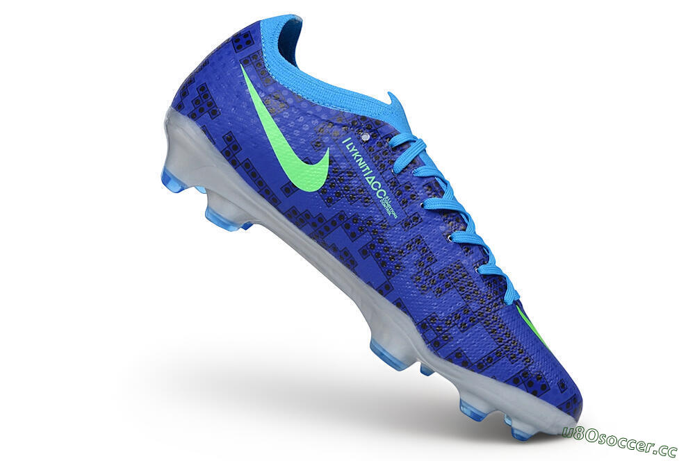 Unisex Nike Air Zoom Mercurial Vapor 17 Elite FG Firm Ground Low-Tops Football Boots - Blue/Electric Blue/Volt Green 4