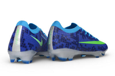 Unisex Nike Air Zoom Mercurial Vapor 17 Elite FG Firm Ground Low-Tops Football Boots - Blue/Electric Blue/Volt Green