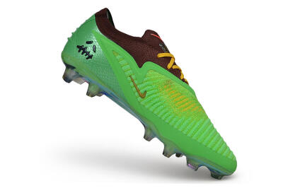 Unisex Travis Scott x Cactus Jack x Nike phantom 6 Elite SE FG Firm Ground Low-Tops Football Boots - Green/Electric Green/Bronze Metallic