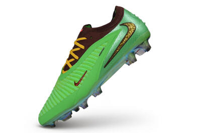 Unisex Travis Scott x Cactus Jack x Nike phantom 6 Elite SE FG Firm Ground Low-Tops Football Boots - Green/Electric Green/Bronze Metallic