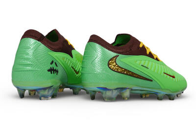 Unisex Travis Scott x Cactus Jack x Nike phantom 6 Elite SE FG Firm Ground Low-Tops Football Boots - Green/Electric Green/Bronze Metallic