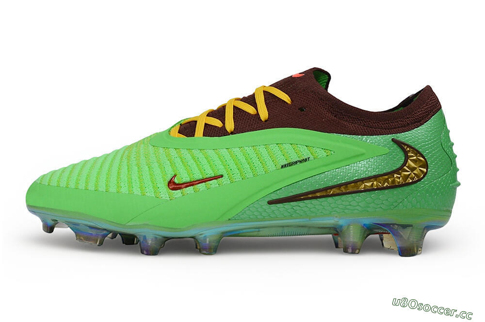 Unisex Travis Scott x Cactus Jack x Nike phantom 6 Elite SE FG Firm Ground Low-Tops Football Boots - Green/Electric Green/Bronze Metallic 0
