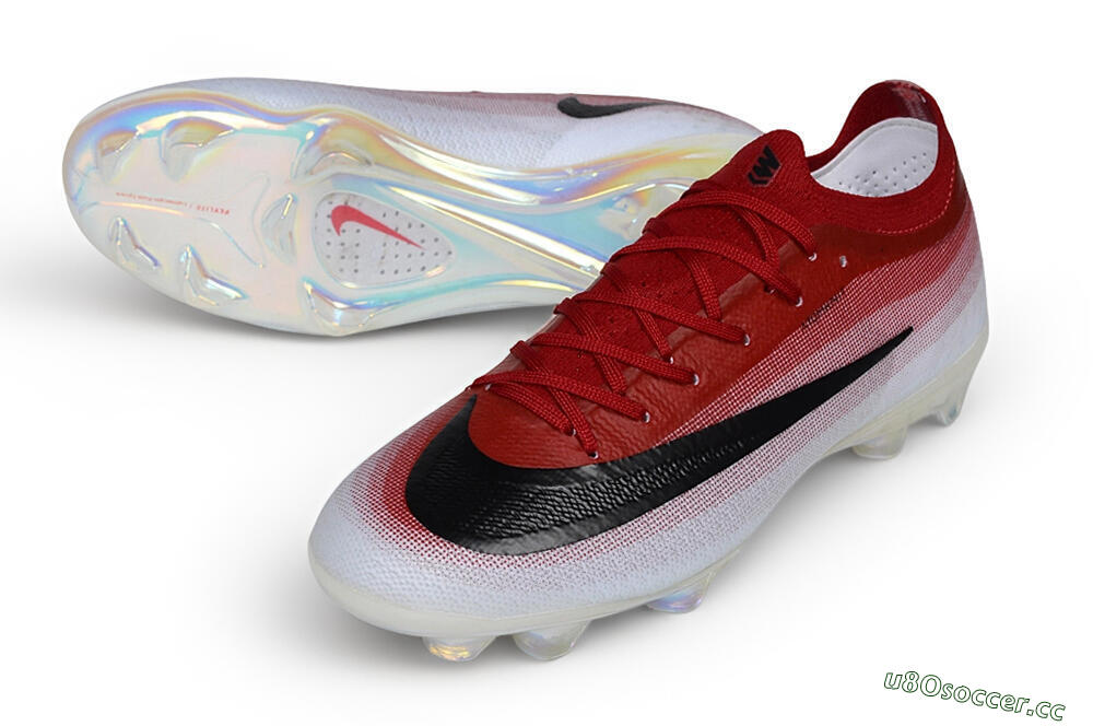 Unisex Nike Air Zoom Mercurial Vapor 17 Elite FG Firm Ground Low-Tops Football Boots - Red/University Red/White 3