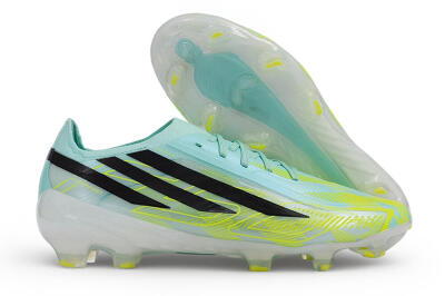 Adidas F50 Hyperfast Elite FG Firm Ground Low-Tops Football Boots - Turquoise/Mint Green/Electric Yellow