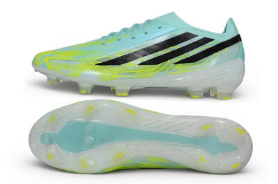 Adidas F50 Hyperfast Elite FG Firm Ground Low-Tops Football Boots - Turquoise/Mint Green/Electric Yellow