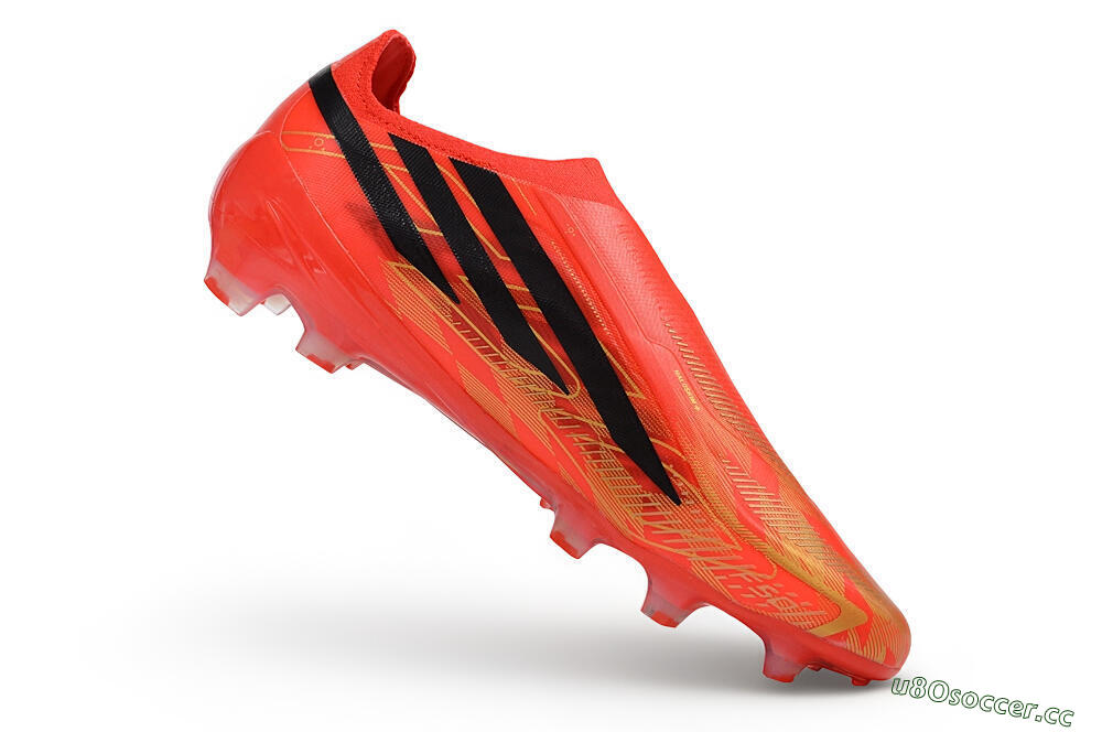  Adidas F50 Hyperfast Elite Laceless FG Firm Ground Low-Tops Football Boots - Red/Solar Red/Core Black 4