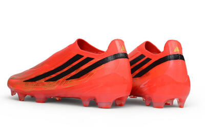  Adidas F50 Hyperfast Elite Laceless FG Firm Ground Low-Tops Football Boots - Red/Solar Red/Core Black
