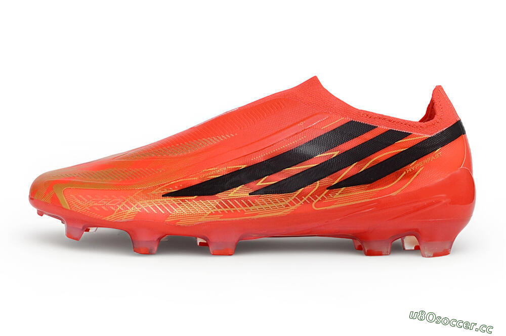  Adidas F50 Hyperfast Elite Laceless FG Firm Ground Low-Tops Football Boots - Red/Solar Red/Core Black 0