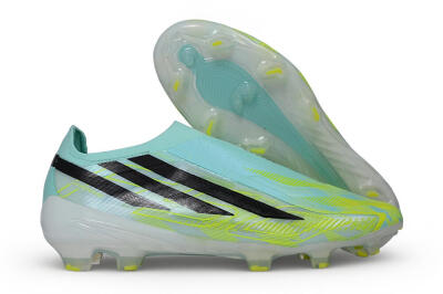  Adidas F50 Hyperfast Elite Laceless FG Firm Ground Low-Tops Football Boots - Green/Mint Rush/Solar Yellow