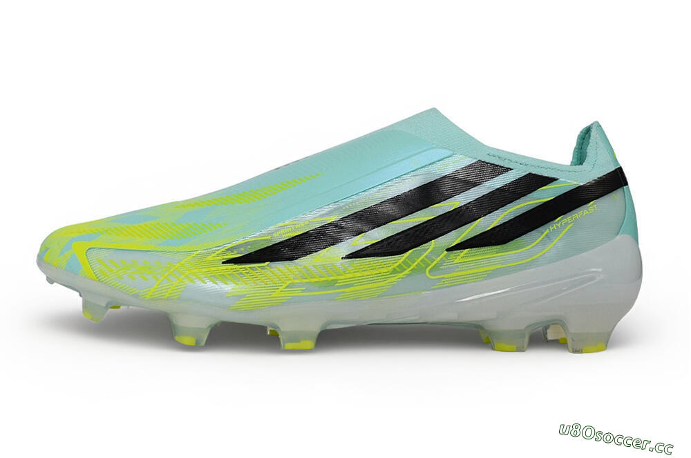  Adidas F50 Hyperfast Elite Laceless FG Firm Ground Low-Tops Football Boots - Green/Mint Rush/Solar Yellow 0
