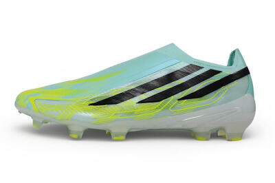  Adidas F50 Hyperfast Elite Laceless FG Firm Ground Low-Tops Football Boots - Green/Mint Rush/Solar Yellow