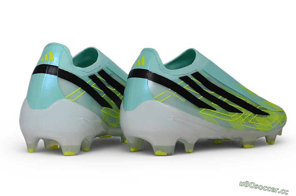  Adidas F50 Hyperfast Elite Laceless FG Firm Ground Low-Tops Football Boots - Green/Mint Rush/Solar Yellow 6