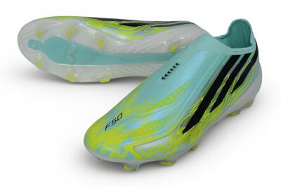  Adidas F50 Hyperfast Elite Laceless FG Firm Ground Low-Tops Football Boots - Green/Mint Rush/Solar Yellow