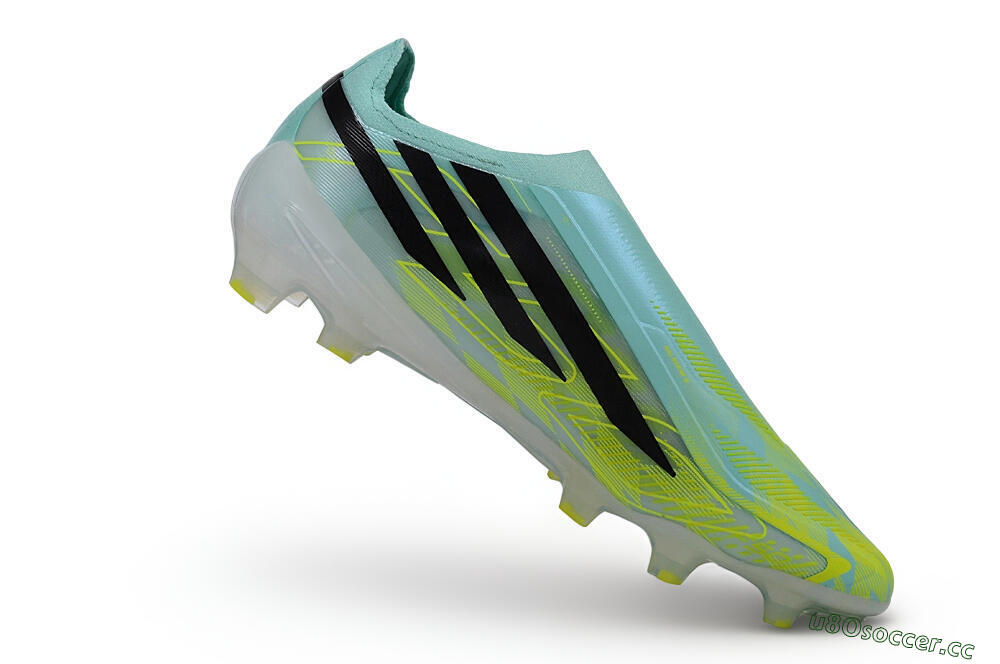  Adidas F50 Hyperfast Elite Laceless FG Firm Ground Low-Tops Football Boots - Green/Mint Rush/Solar Yellow 4