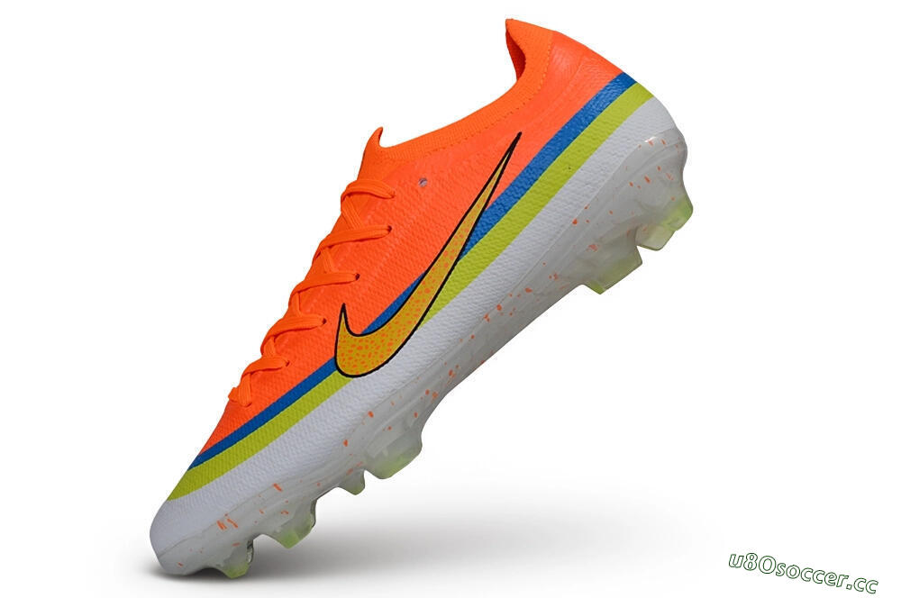 Unisex Nike Air Zoom Mercurial Vapor 17 Elite FG Firm Ground Low-Tops Football Boots - Orange/Bright Mango/Volt Blue 5