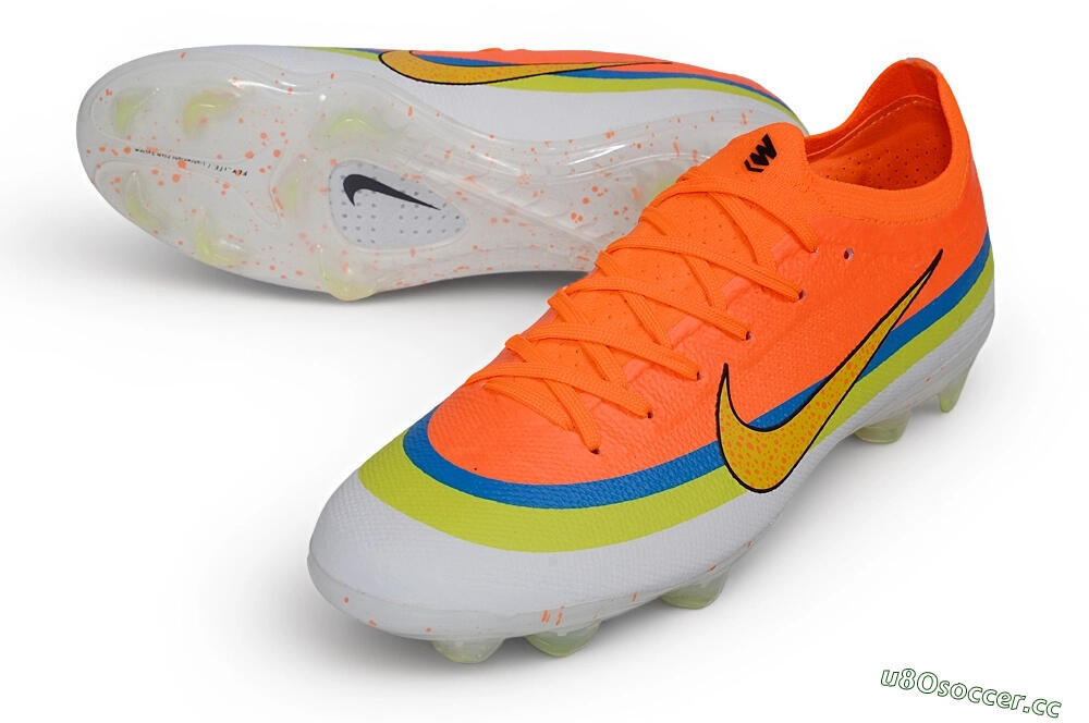 Unisex Nike Air Zoom Mercurial Vapor 17 Elite FG Firm Ground Low-Tops Football Boots - Orange/Bright Mango/Volt Blue 3