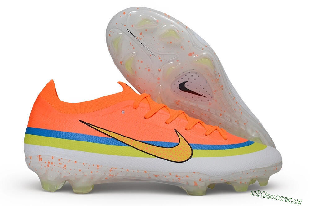 Unisex Nike Air Zoom Mercurial Vapor 17 Elite FG Firm Ground Low-Tops Football Boots - Orange/Bright Mango/Volt Blue 2