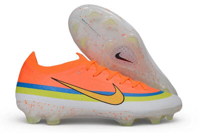 Unisex Nike Air Zoom Mercurial Vapor 17 Elite FG Firm Ground Low-Tops Football Boots - Orange/Bright Mango/Volt Blue
