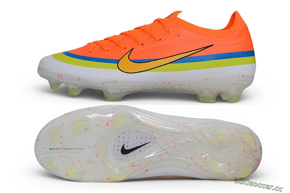 Unisex Nike Air Zoom Mercurial Vapor 17 Elite FG Firm Ground Low-Tops Football Boots - Orange/Bright Mango/Volt Blue 1