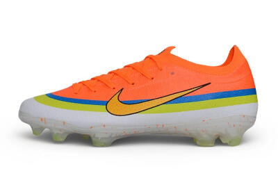 Unisex Nike Air Zoom Mercurial Vapor 17 Elite FG Firm Ground Low-Tops Football Boots - Orange/Bright Mango/Volt Blue
