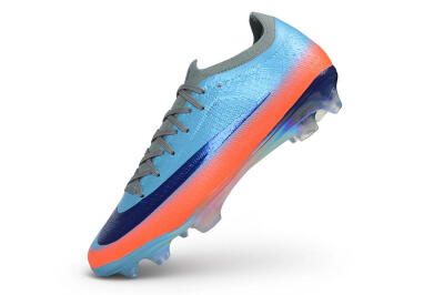 Unisex Nike Air Zoom Mercurial Vapor 17 Elite FG Firm Ground Low-Tops Football Boots - Blue/Clear Blue/Bright Crimson