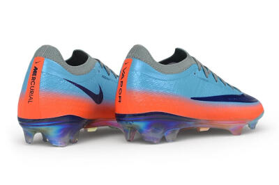 Unisex Nike Air Zoom Mercurial Vapor 17 Elite FG Firm Ground Low-Tops Football Boots - Blue/Clear Blue/Bright Crimson