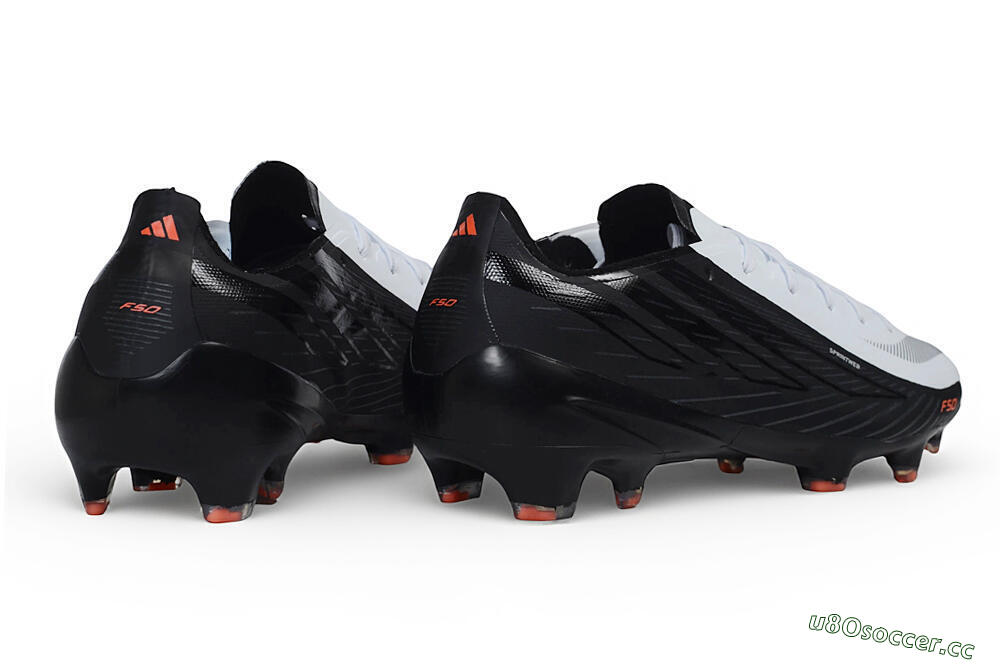 Unisex Adidas F50 Hyperfast Evo FG Firm Ground Low-Tops Football Boots - White/Core Black/Solar Red 6