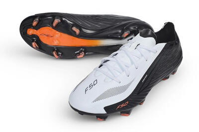 Unisex Adidas F50 Hyperfast Evo FG Firm Ground Low-Tops Football Boots - White/Core Black/Solar Red