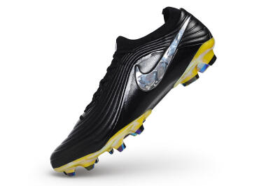 Unisex Nike Tiempo Legend 11 Elite FG Firm Ground Low-Tops Football Boots - Black/Black/Chrome/Cyber