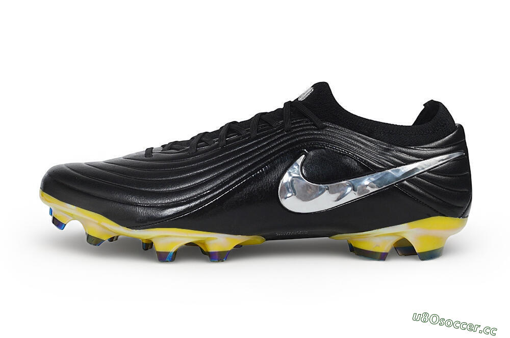Unisex Nike Tiempo Legend 11 Elite FG Firm Ground Low-Tops Football Boots - Black/Black/Chrome/Cyber 0