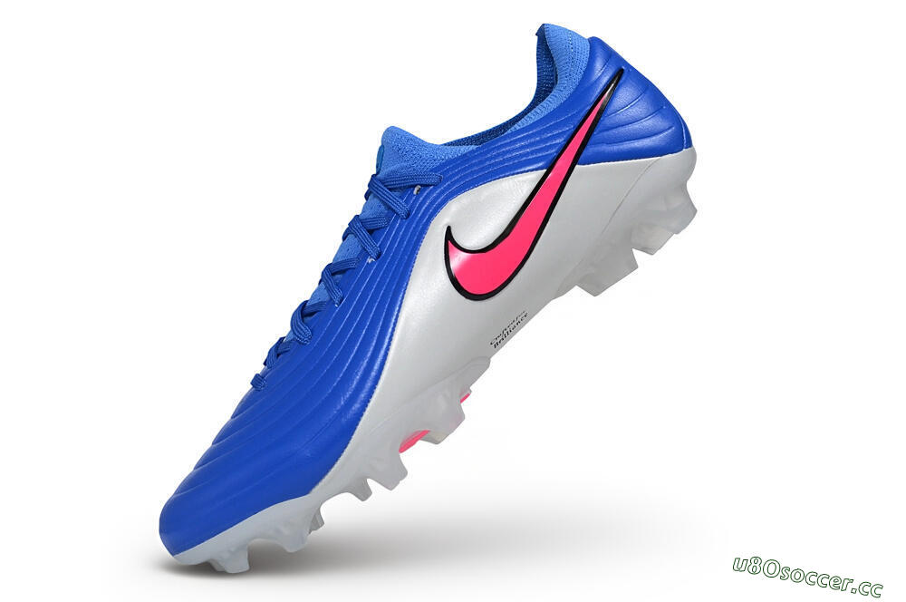 Unisex Nike Tiempo Legend 11 Elite FG Firm Ground Low-Tops Football Boots - Blue/Baltic Blue/Metallic Silver 5