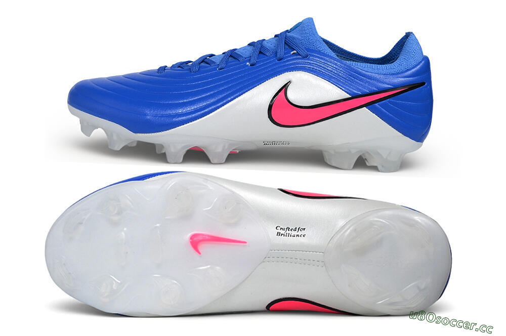 Unisex Nike Tiempo Legend 11 Elite FG Firm Ground Low-Tops Football Boots - Blue/Baltic Blue/Metallic Silver 1