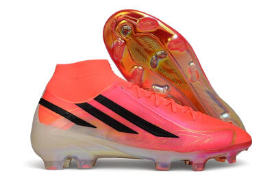 Unisex Adidas F50 Hyperfast Elite Laceless FG Firm Ground Low-Tops Football Boots - Pink/Solar Pink/Black