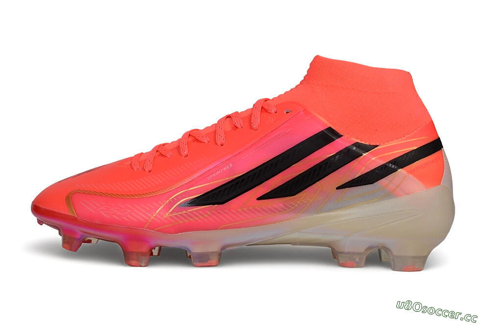 Unisex Adidas F50 Hyperfast Elite Laceless FG Firm Ground Low-Tops Football Boots - Pink/Solar Pink/Black 0