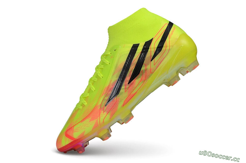 Unisex Adidas F50 Hyperfast Elite Laceless FG Firm Ground Low-Tops Football Boots - Yellow/Solar Yellow/Black 5