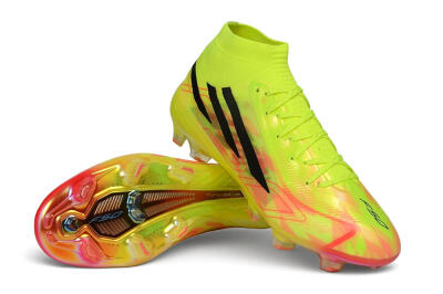 Unisex Adidas F50 Hyperfast Elite Laceless FG Firm Ground Low-Tops Football Boots - Yellow/Solar Yellow/Black