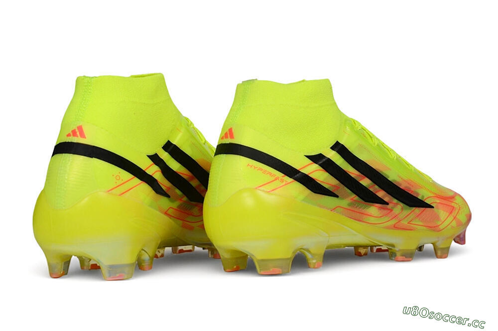Unisex Adidas F50 Hyperfast Elite Laceless FG Firm Ground Low-Tops Football Boots - Yellow/Solar Yellow/Black 6