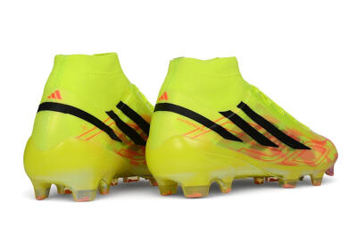 Unisex Adidas F50 Hyperfast Elite Laceless FG Firm Ground Low-Tops Football Boots - Yellow/Solar Yellow/Black