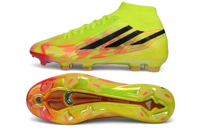 Unisex Adidas F50 Hyperfast Elite Laceless FG Firm Ground Low-Tops Football Boots - Yellow/Solar Yellow/Black