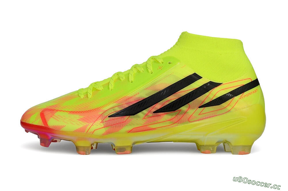 Unisex Adidas F50 Hyperfast Elite Laceless FG Firm Ground Low-Tops Football Boots - Yellow/Solar Yellow/Black 0