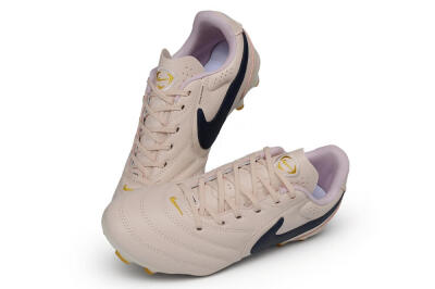Men's Nike Tiempo Ligera Pro FG Firm Ground Low-Tops Football Boots - Pink/Barely Rose/Midnight Navy