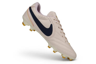 Men's Nike Tiempo Ligera Pro FG Firm Ground Low-Tops Football Boots - Pink/Barely Rose/Midnight Navy