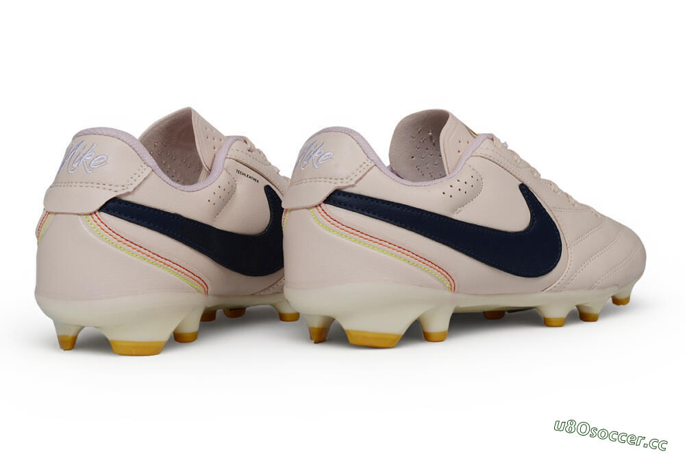 Men's Nike Tiempo Ligera Pro FG Firm Ground Low-Tops Football Boots - Pink/Barely Rose/Midnight Navy 6