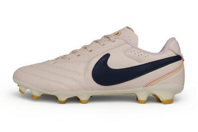 Men's Nike Tiempo Ligera Pro FG Firm Ground Low-Tops Football Boots - Pink/Barely Rose/Midnight Navy