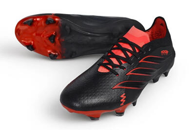 Unisex Adidas Predator 26 Elite 1994 FG Firm Ground Low-Tops Football Boots - Black/Core Black/Solar Red