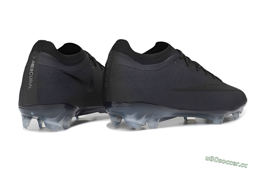 Unisex Nike Air Zoom Mercurial Vapor 17 Elite FG Firm Ground Low-Tops Football Boots - Black/Triple Black/Matte Black 6